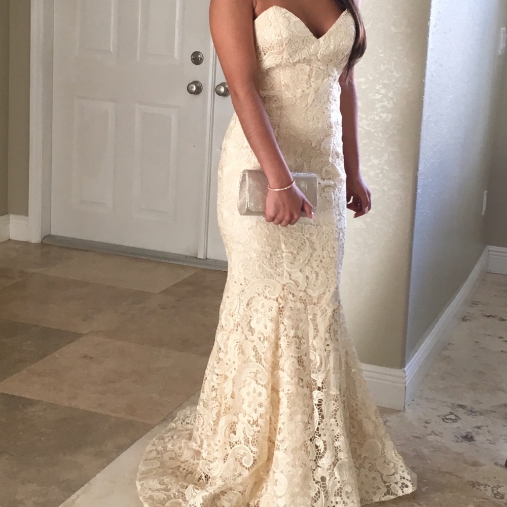 Worn Once Ivory Mermaid Gown